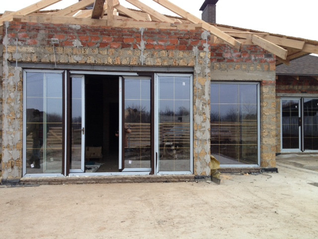 Раздвижные стеклянные двери для частного дома